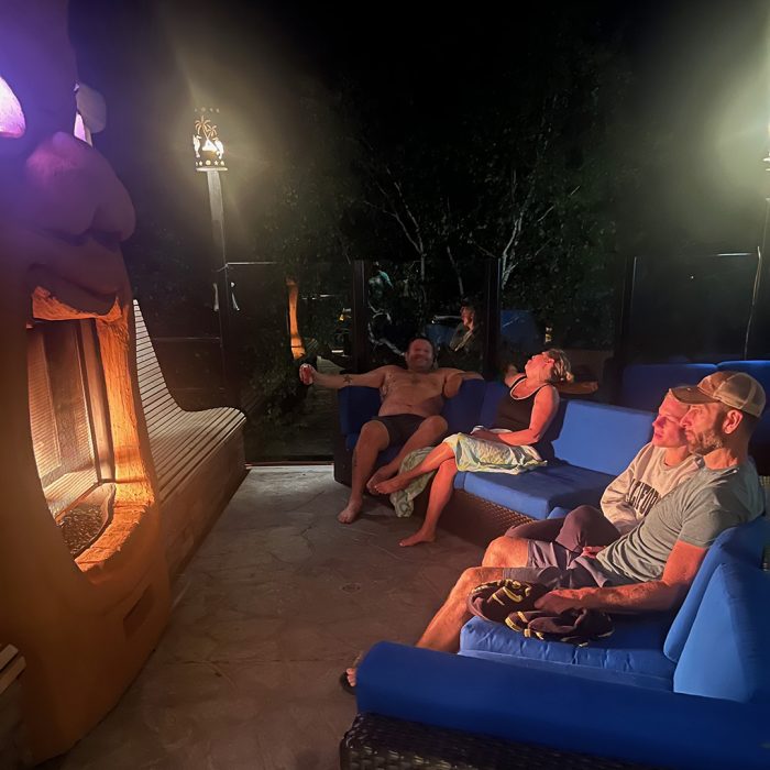 outdoor relaxation deck group